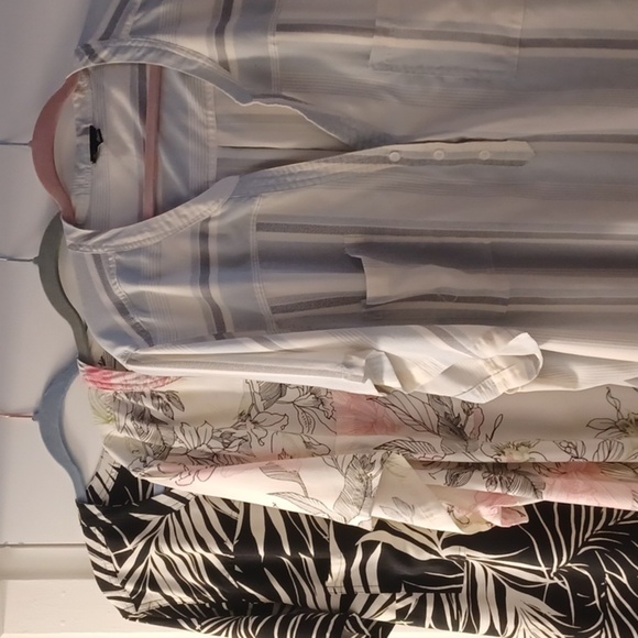 3 Torrid Harper Challis Short Sleeve Blouses (3 in EUC) - Picture 4 of 10